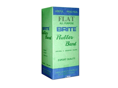 Brite Rubberband Flat Brown 350gms