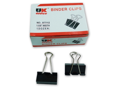 UK Office Binder Clips Black 1 5/8