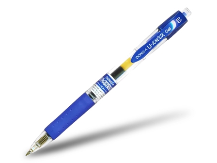 Dong-A U-Knock Retractable Gel Pen 0.5mm Blue