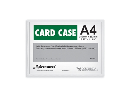 Adventurer Card Case CC-A4 Plastic 210x297mm