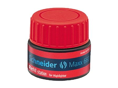 Schneider Max 660 Highlighter Refill Station Job 150 Red