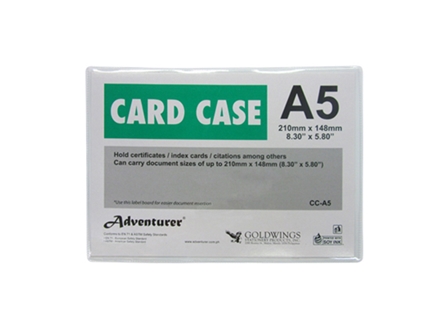 Adventurer Card Case CC-A5 Clear 210x148mm