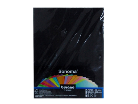 Sonoma Burano Paper 90gsm Black 10s