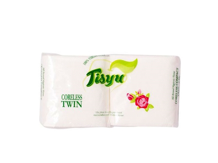 Tisyu Coreless Tissue Compact Twin Rolls