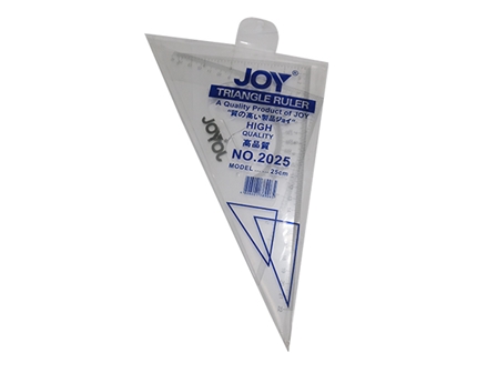 Joy Triangle Ruler 2025 Clear 25cm 