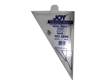Joy Triangle Ruler 2040 Clear 40cm 2s