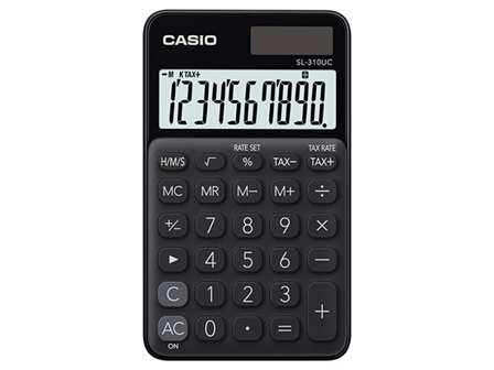 Casio SL-310UC Handheld Calculator Black