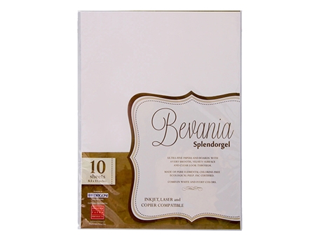 Prestige Bevania Splendorgel Specialty Paper White 270gsm LGL 10s
