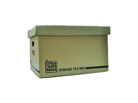Office Warehouse Storage File Box 175LBS Brown 12x16