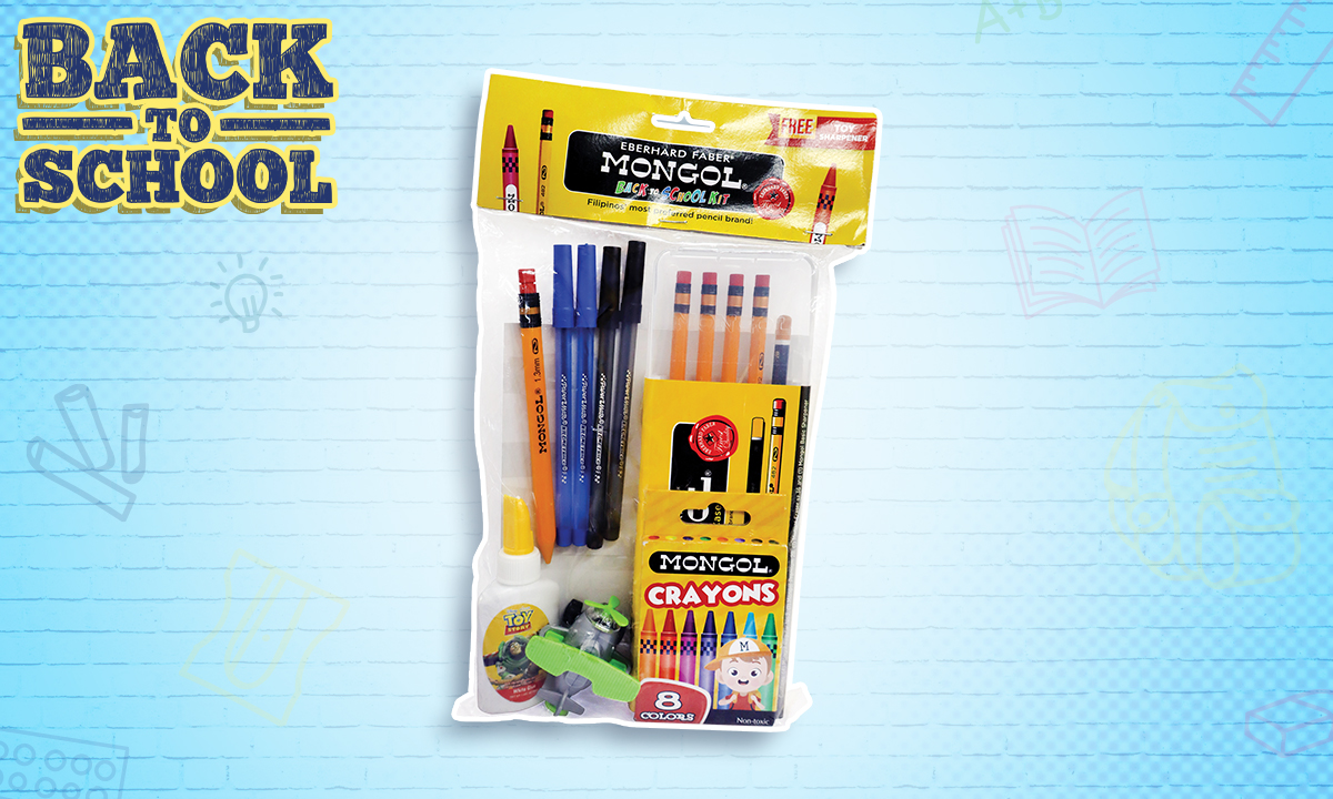 Mongol Back-to-School Kit with Toy Sharpener (WAS PHP 200.00)