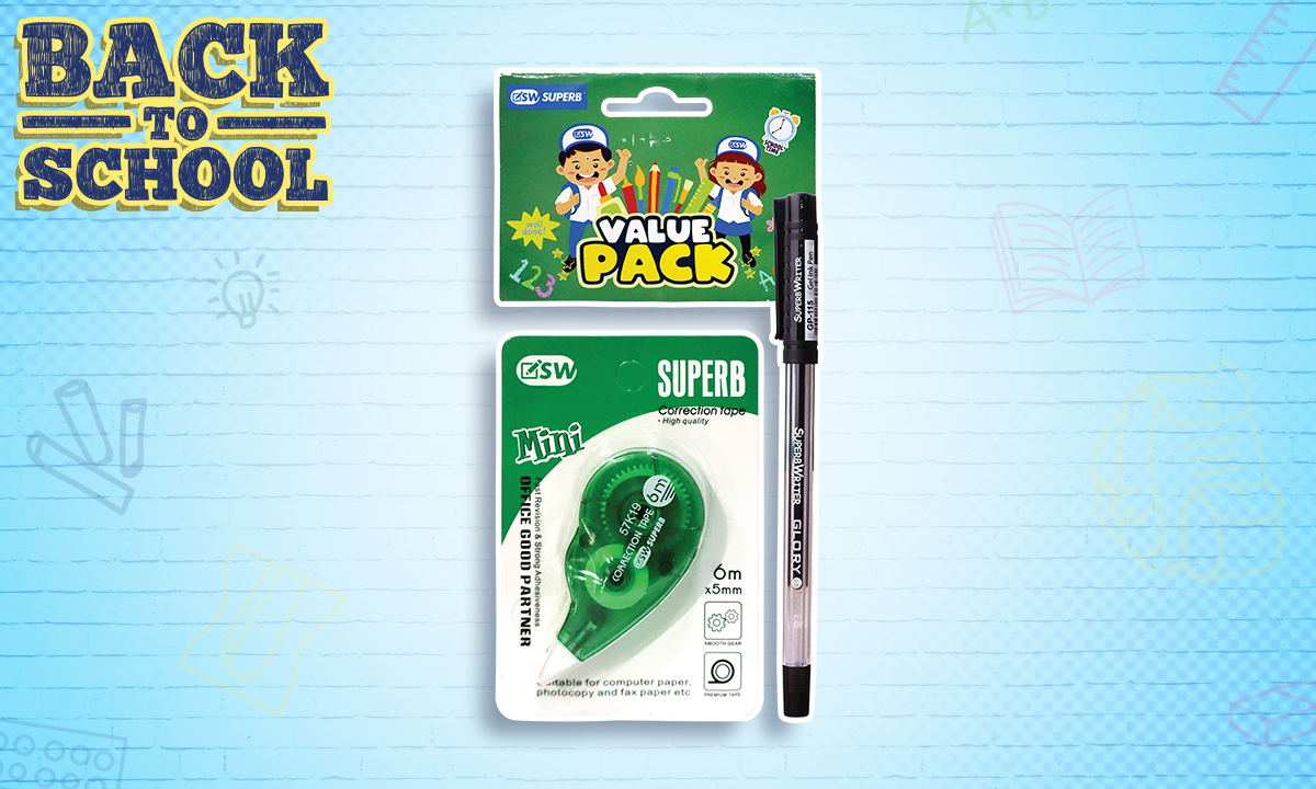 Superb Correction Tape and Pen GP-115 Value Pack 2s (WAS PHP 28.00)