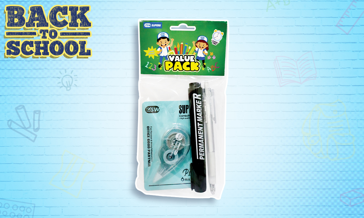 Superb Correction Tape and Pens GP-225 Value Pack 3s (WAS PHP 37.00)