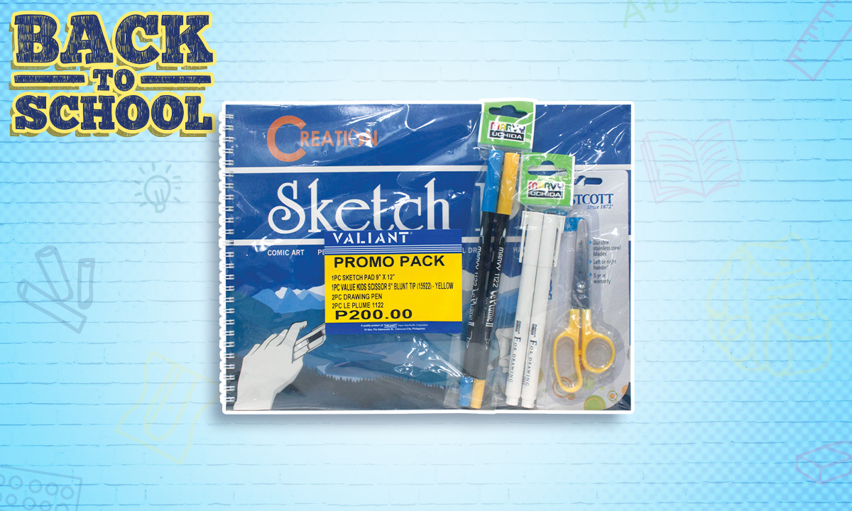 Valiant Sketch Pad + Art Materials Promo Pack 6s (WAS 200.00)