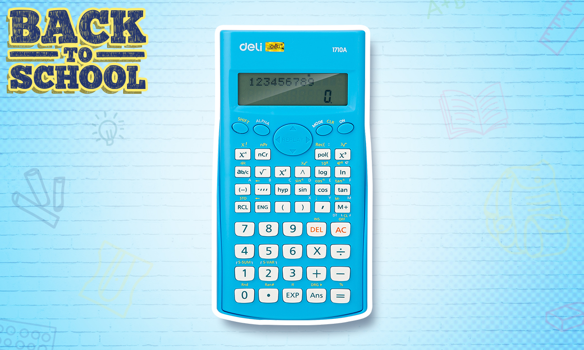 Deli E1710A Scientific Calculator Blue (SRP PHP 470.00)