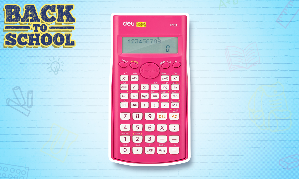 Deli E1710A Scientific Calculator Pink (SRP PHP 470.00)