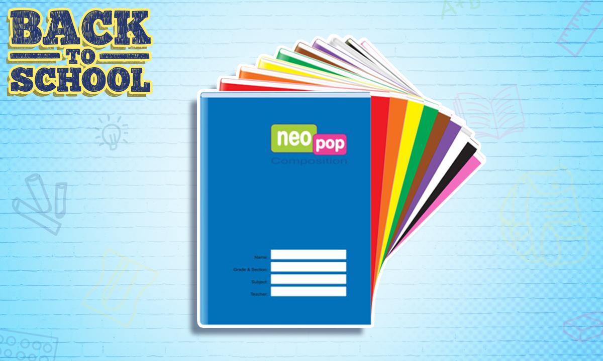 Veco NeoPop Composition Notebook 80 Leaves 10s (SRP PHP 210.00)