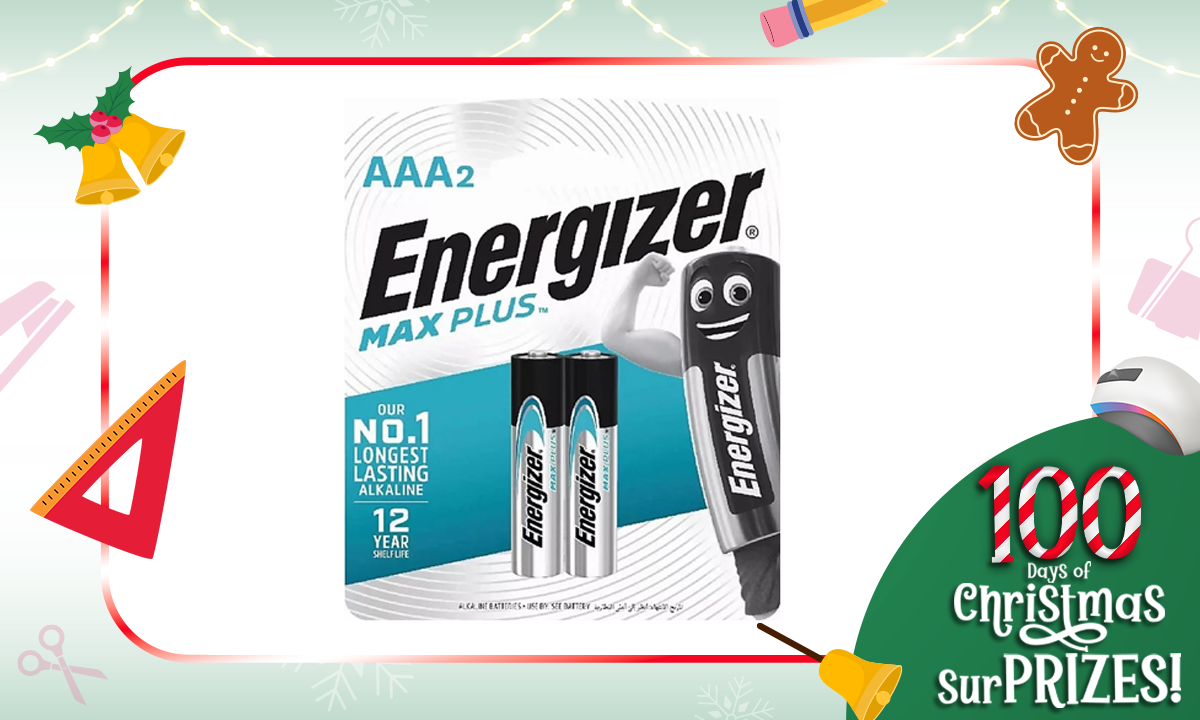 Energizer Max Plus Battery EP92BP2 AAA 2s (SRP PHP 160.50)