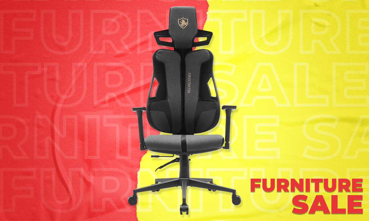Gaming Chair Firestarter HS03-V8 Black/Gray (SRP PHP 14,995.00)