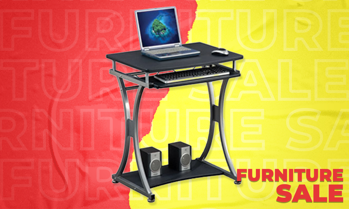 Computer Table S-328 Graphite Black (SRP PHP 3,995.00)