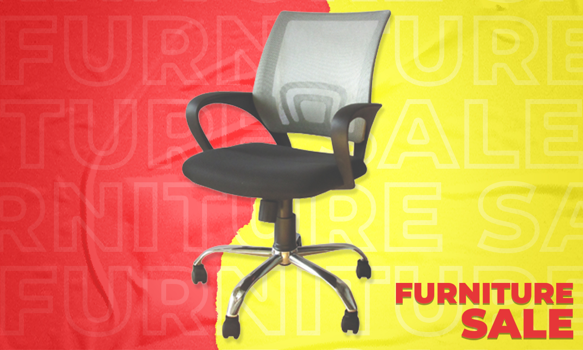 Task Chair 8014 Mesh Fabric Gray (SRP PHP 3,495.00)