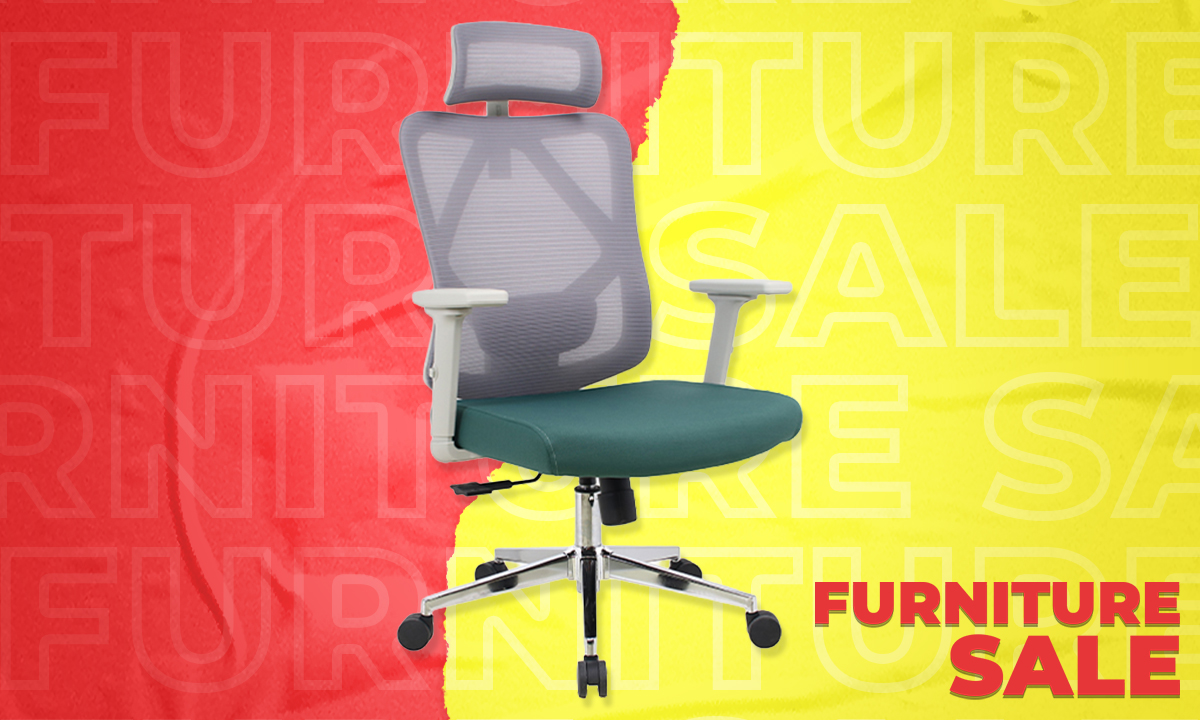 Executive Chair M18G Mesh with 3D Arm Green (SRP PHP 7,995.00)