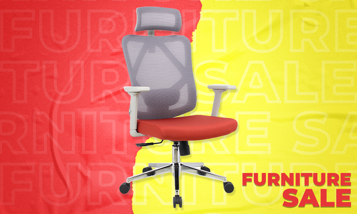 Executive Chair M18G Mesh with 3D Arm Red (SRP PHP 7,995.00)