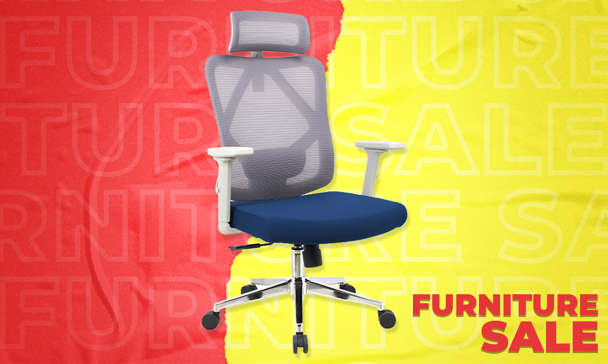 Executive Chair M18G Mesh with 3D Arm Blue (SRP PHP 7,995.00)