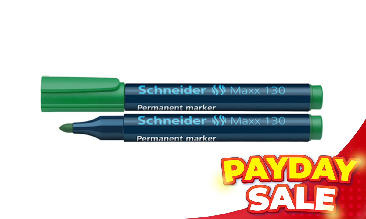 Schneider Maxx 130 Permanent Marker #113004 1-3mm Green (SRP PHP 31.75)