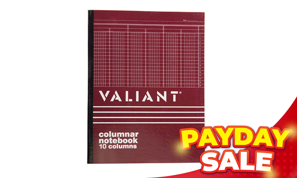Valiant Columnar Book 10 Columns 50Lvs 216x280 (SRP PHP 45.00)