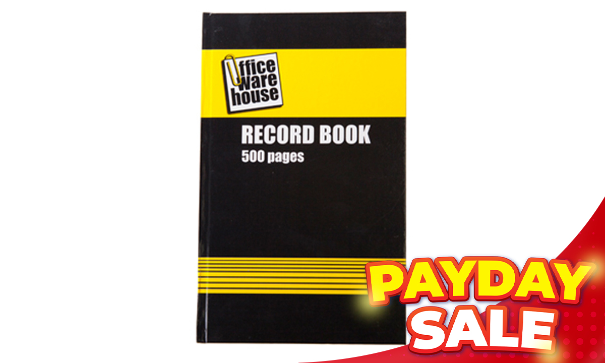 Office Warehouse Record Book 500 pages 7 x 11 (SRP PHP 107.00)