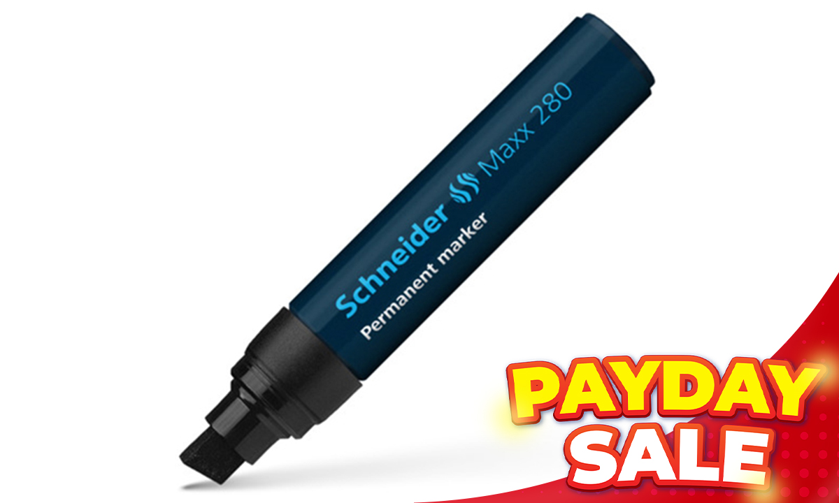 Schneider Maxx 280 Permanent Marker 4+12mm Black (SRP PHP 159.00)