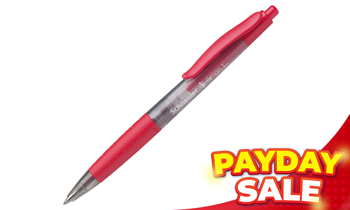 Schneider Gelion 1 Gel Ink Pen #101002 Red (SRP PHP 59.00)