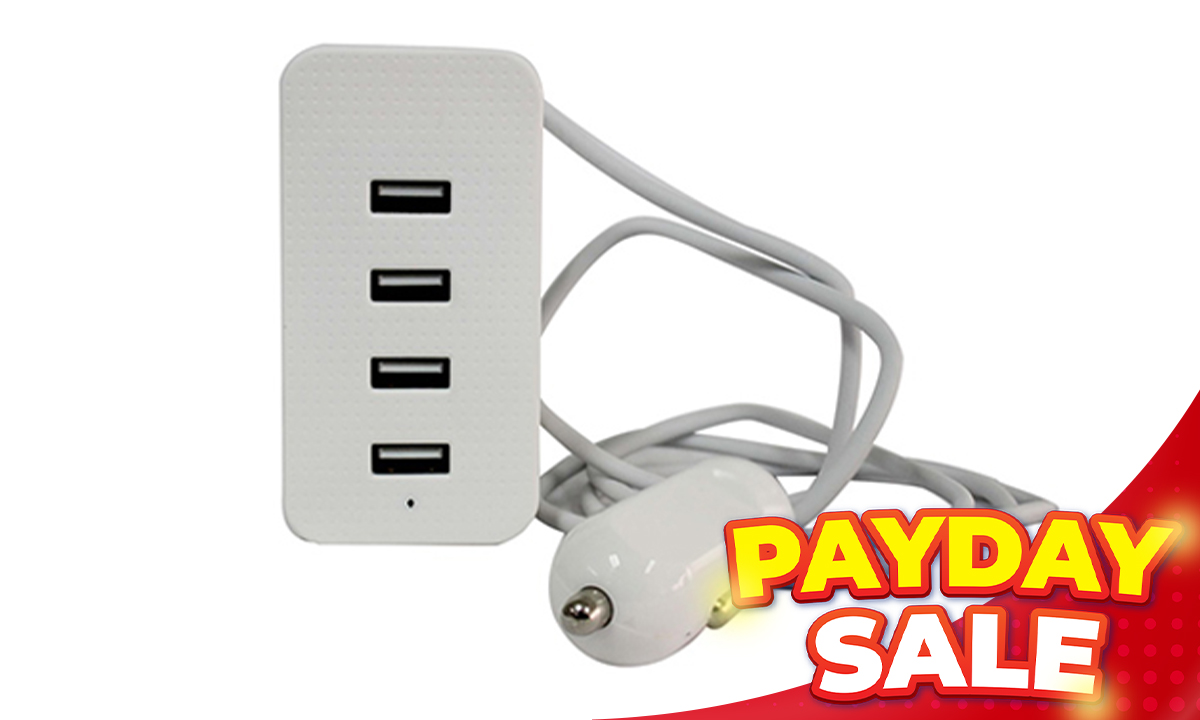 Nuvos Car Charger 4 Port CE168 (SRP PHP 382.00)