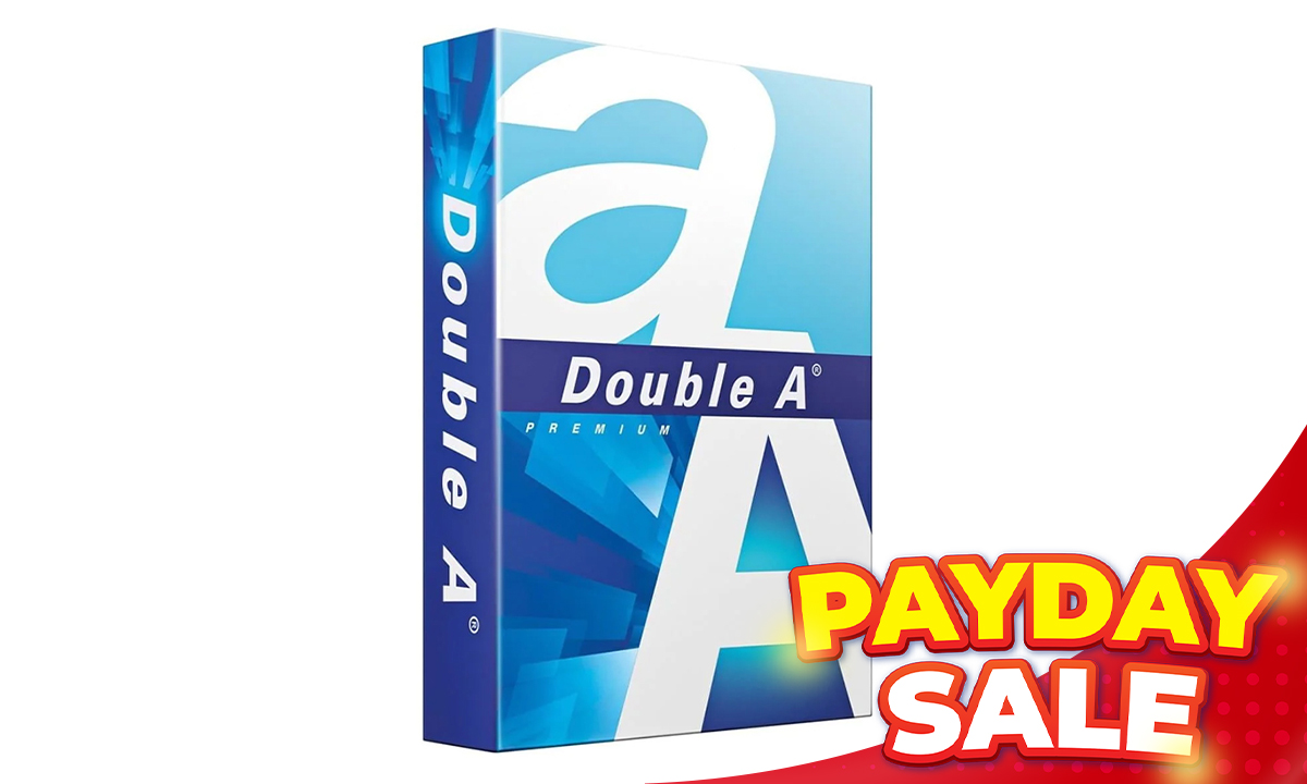 Double A Copy Paper Premium A4 80gsm 500s (SRP PHP 351.00)
