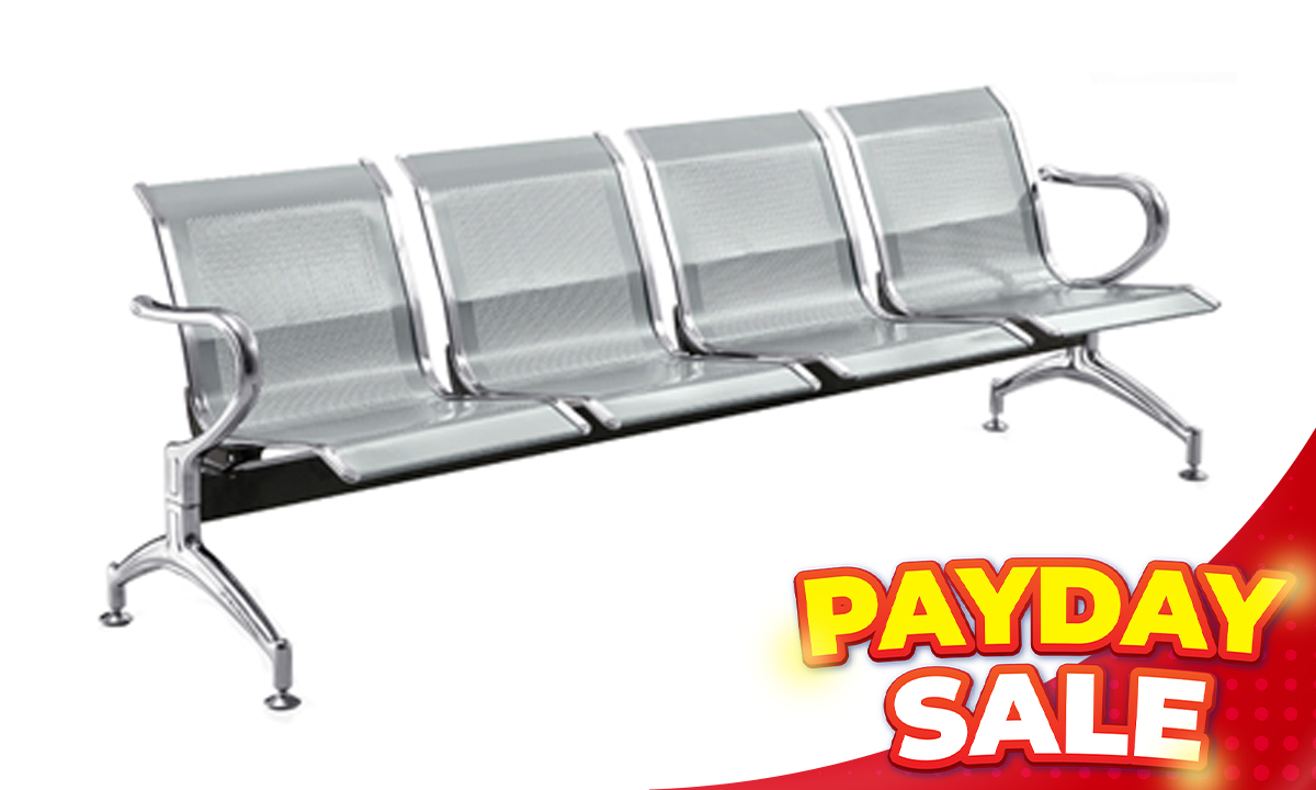 Gang Chair 4 Seater All Steel A61 (SRP PHP 7,595.00)
