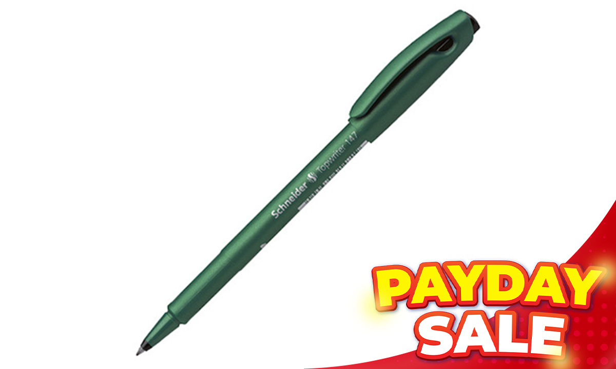 Schneider Topwriter 147 Fibrepen #1471 0.6mm Black (SRP PHP 29.75)