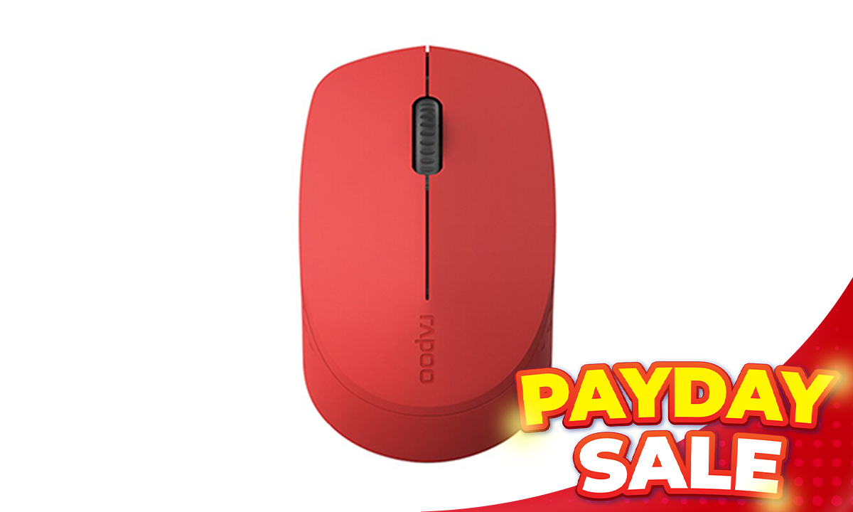 Rapoo M100 Multi-mode Silent Optical Mouse Red ALU: 27833 (SRP PHP 695.00)