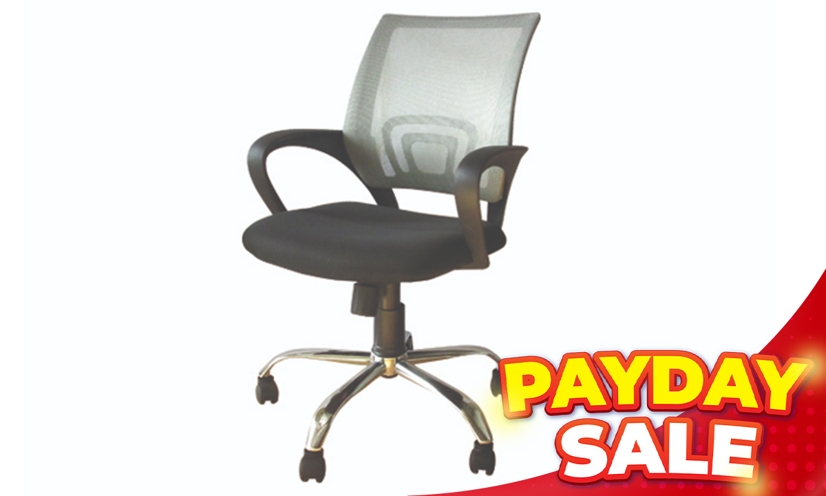 Task Chair 8014 Mesh Fabric Gray (SRP PHP 3,495.00)