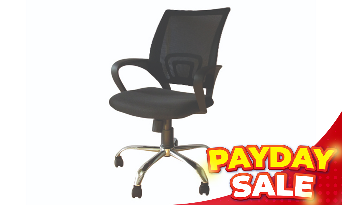 Task Chair 8014 Mesh Fabric Black (SRP PHP 3,495.00)
