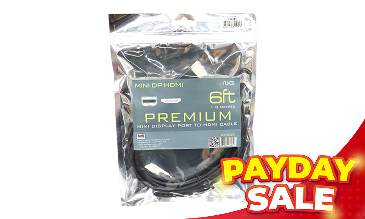 Nuvostech Cable Mini Port to HDMI DPC08 6ft (SRP PHP 373.00)