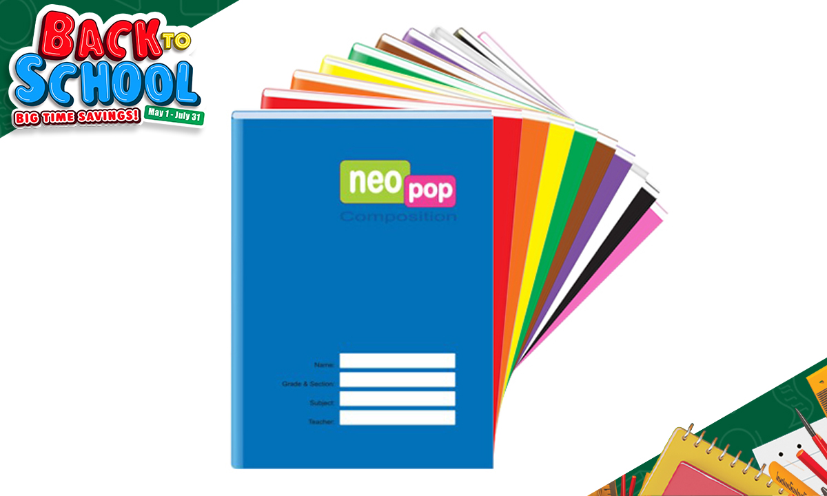 Veco NeoPop Composition Notebook 80 Leaves 10s (SRP PHP 210.00)