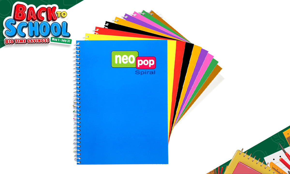 Veco NeoPop Spiral Notebook 80 Leaves 10s (SRP PHP 210.00)