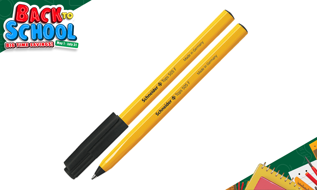 Schneider Tops 505 F Ballpoint Pen #150501 Fine Black (SRP PHP 15.75)