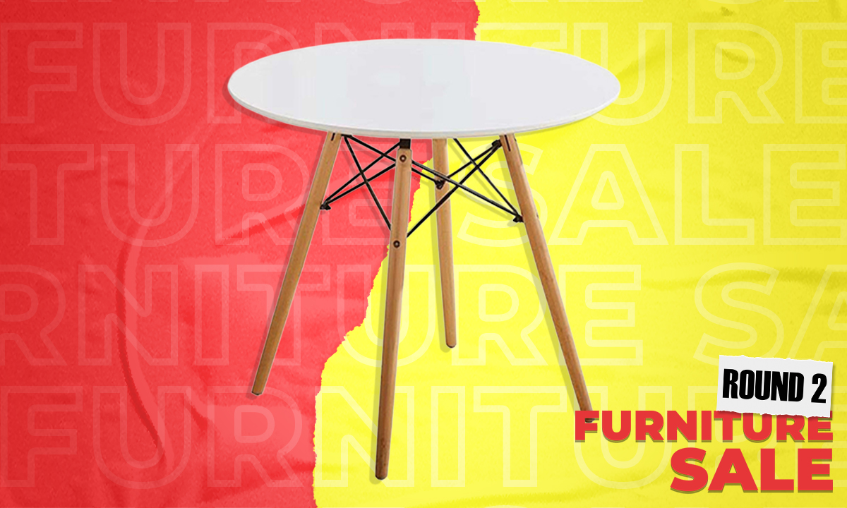 Designer Table ST-007 80cm White (SRP PHP 3,295.00)