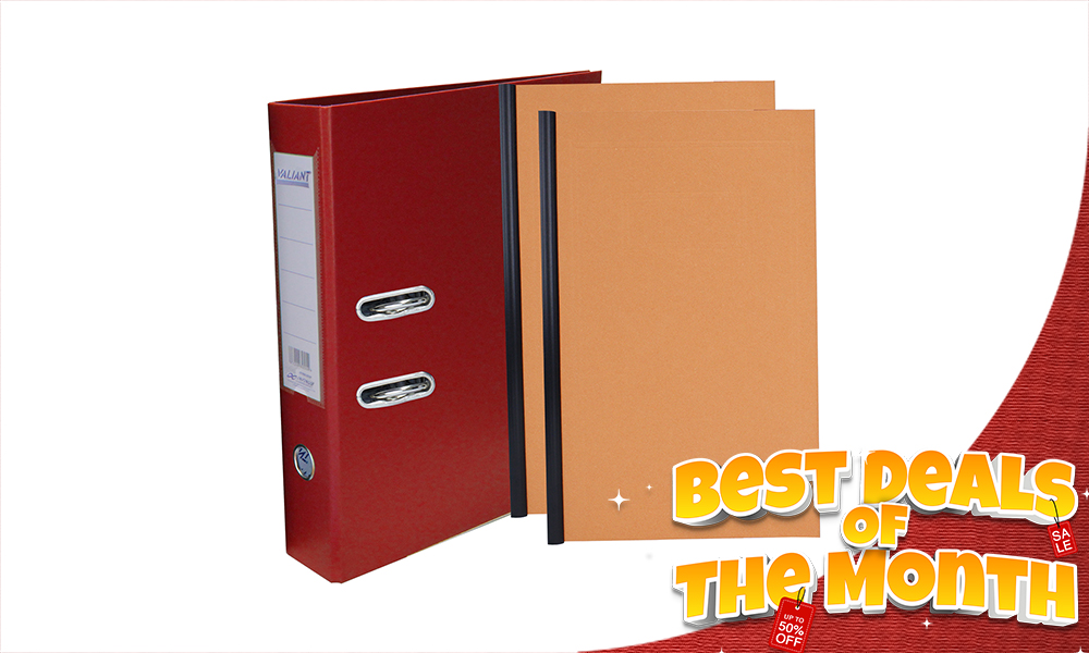VALIANT LEVER ARCHFILE LEGAL RED (PHP 139.00)