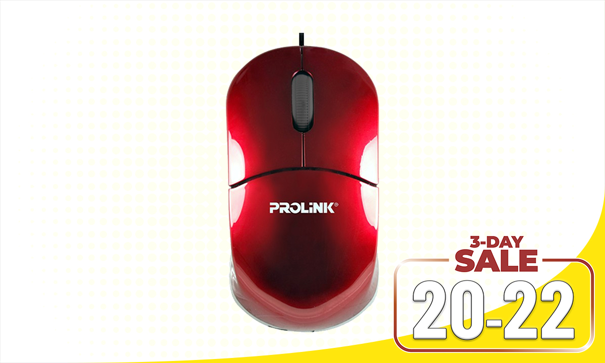 PROLINK MOUSE USB PMC1001 RED (WAS PHP 220.00)