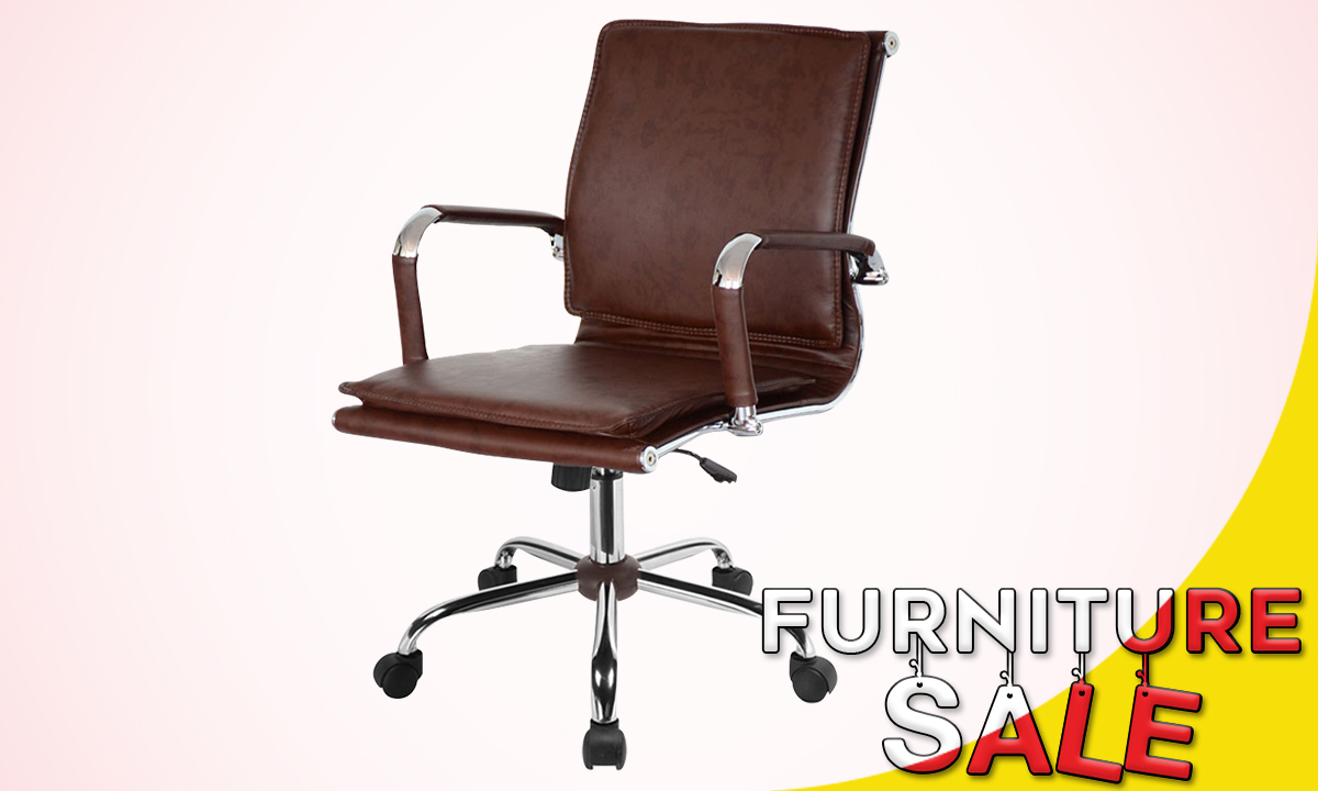 EXECUTIVE CHAIR 6003 MID-BACK BROWN (WAS PHP 6,995.00)