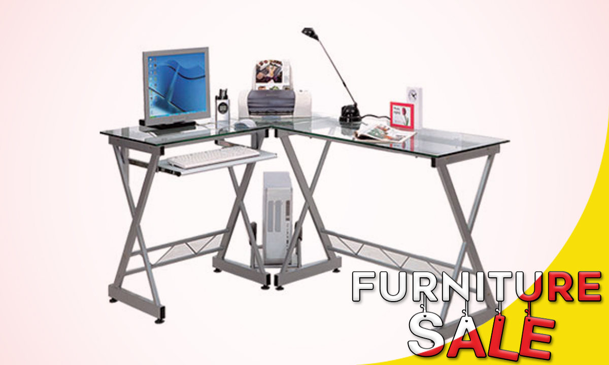 COMPUTER TABLE CT3802 SILVER (WAS PHP 7,295)