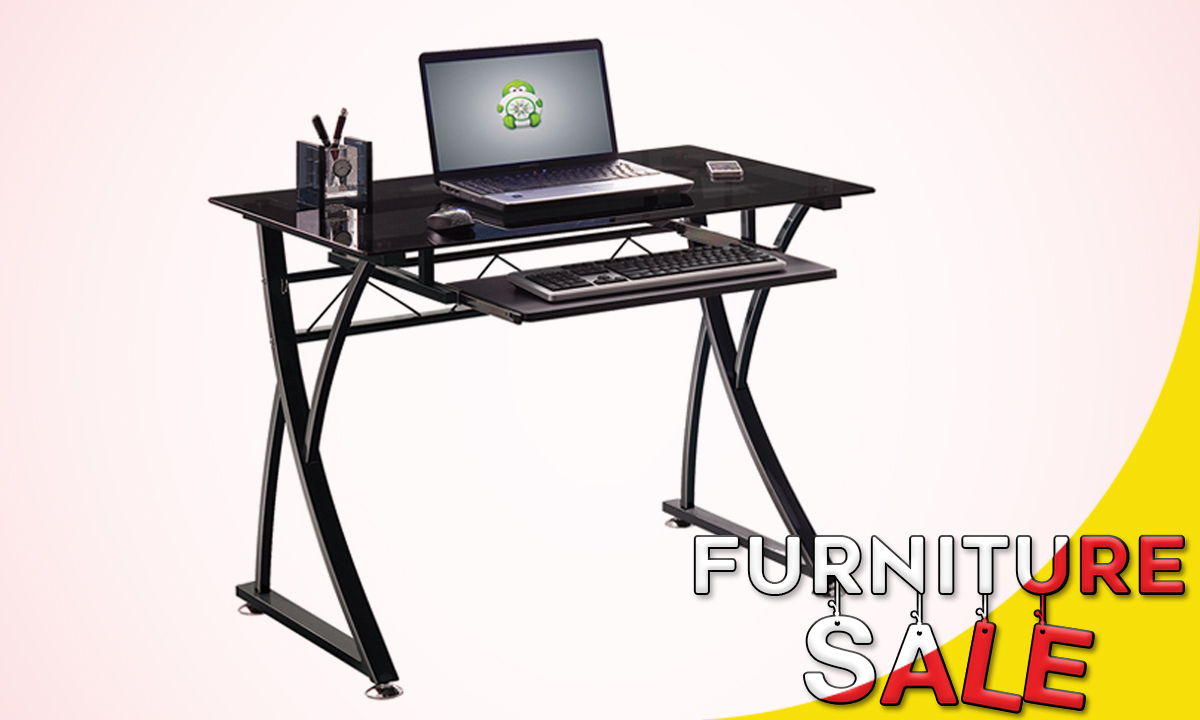 COMPUTER TABLE CT-3506 CHARCOAL BLACK (WAS  PHP 6,495.00)