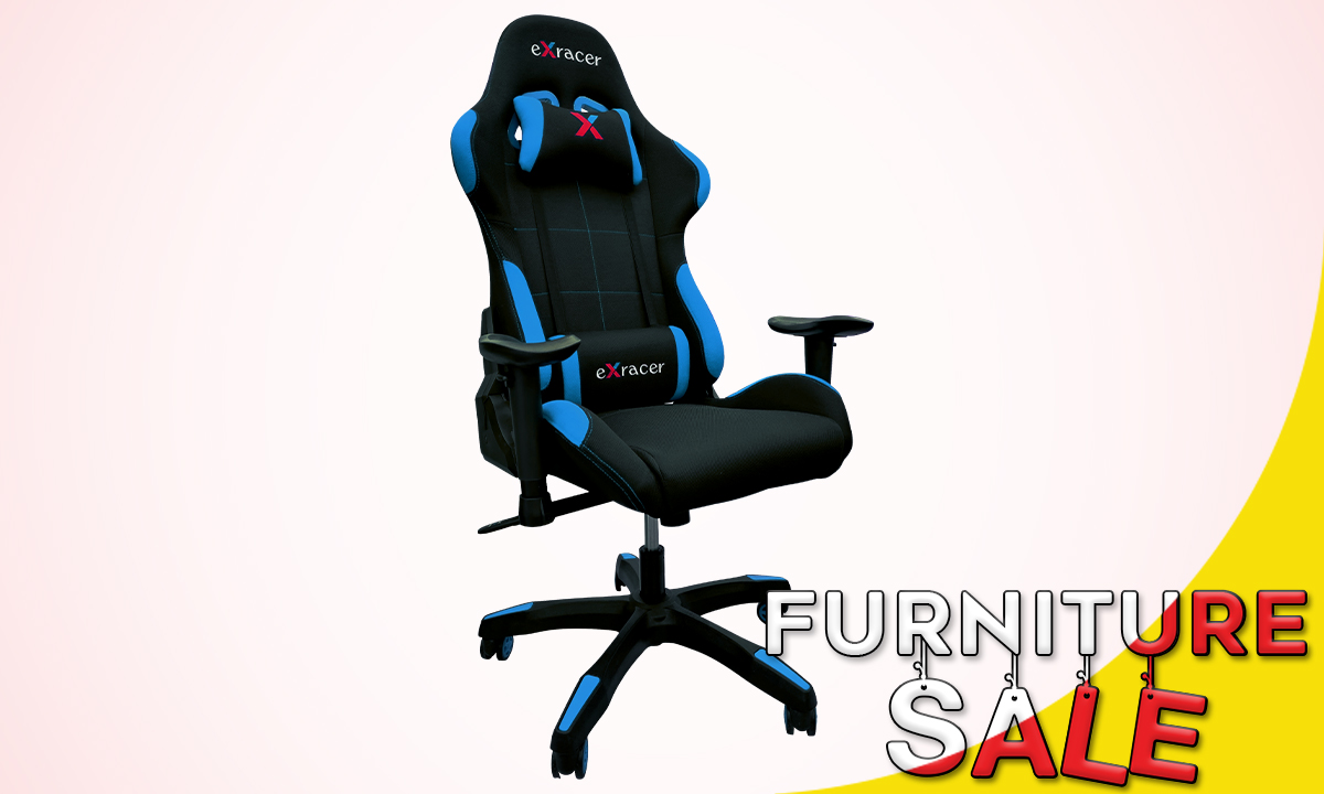 GAMING CHAIR 7001H BLK&BLUE (WAS PHP 9,995.00)